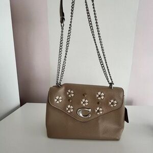 Tan Coach crossbody